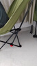 野徒者户外折叠椅露营椅子躺椅便携折叠月亮椅小凳子折叠凳钓鱼凳 冬竹青+腿托【三档调节】 可躺/睡觉 实拍图