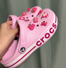 卡骆驰（CROCS）洞洞鞋贝雅卡骆班轻便耐磨一脚蹬休闲鞋|205089 芭蕾粉/糖果粉-6TG 40 (250mm) 实拍图