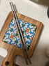 膳大皇（SHDO）德国纯钛筷子家用中空防烫防滑防霉快子Ti钛质抑菌食品级钛合金筷 纯钛Ti筷子【长23.7cm】 6双 实拍图