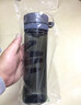 富光 塑料杯水杯男女便携运动水杯大容量户外水杯防漏学生杯太空杯子 黑色-食品级PC 500ml 实拍图