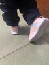 361°童鞋男女童网面透气春秋新款运动鞋革面款中大童魔术贴跑步鞋 玫瑰粉/水清蓝【皮革女】 33 实拍图
