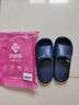洁丽雅防臭拖鞋男士夏季2025新款居家室内浴室洗澡eva家用防滑凉拖鞋女 藏青 【无甲醛致癌物】 40-41 【适合39-40码】 实拍图