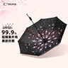 C'mon 防晒太阳伞三折晴雨伞遮阳伞女防紫外线upf50+ 漫天花三折伞 实拍图