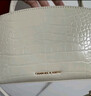 CHARLES&KEITH鳄鱼纹凯莉包手提斜挎婚包包女包生日礼物CK2-50270880-1 Ivory象牙色 S 实拍图