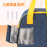 希乐扣Cilock饭盒包手提包铝箔加厚手拎便当包带饭保温包女学生饭盒袋大便当盒 实拍图