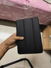 毕亚兹 适用iPad Mini5保护套 迷你4代7.9英寸 苹果平板电脑保护壳 防摔智能休眠支架皮套 PB09-金刚黑 实拍图