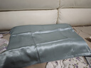太湖雪纯色真丝枕套 100%桑蚕丝绸 单面真丝枕头套单只装琉璃蓝 48*74cm 实拍图