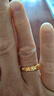 赛菲尔黄金戒指足金999.9满天星闪耀车花女戒 活口戒指 约2.7克 实拍图