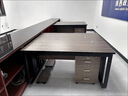 华莱德办公桌加厚桌面桌经理桌电脑桌简约现代主管桌子办公室电脑桌家用 【灰橡木+黑架】 【100*60*75】无柜款+主机托 实拍图