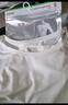优衣库女装轻舒暖HEATTECH U领T恤/8分袖内衣新款469740 472364 469740/00白色 L 实拍图