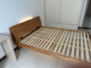 源氏木语全实木床现代简约橡木多功能主卧大床北欧风小户型卧室夜灯双人床 橡胶木原木色高铺1.5*2m无垫 实拍图
