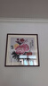 紫腾随轩新中式牡丹花开富贵装饰画客厅餐厅背景墙画卧室床头挂画壁画 图1 70*70cm红木色实木框 实拍图