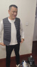 京东京造【零压系列】轻薄羽绒服男外套冬季 防钻绒马甲背心男 曜石黑  L 实拍图