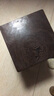 李氏明株 红木家具 非洲鸡翅木（学名非洲崖豆木）方凳 实木凳板凳换鞋凳餐凳原木矮凳 面板30*30 高46 实拍图