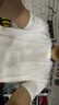 准者运动t恤夏健身跑步篮球运动休闲圆领纯色空白短袖情侣装男女 白色 XL 185 实拍图