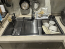 卡琥U8pro集渣304不锈钢水槽大单槽厨房家用左侧排水洗碗槽洗菜盆9050 88×48银色【左右下水可选】 实拍图