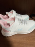 361°儿童运动鞋男童跑鞋秋冬密网轻便魔术贴女童皮革加绒保暖运动鞋 【皮革】羽毛白/甜心粉色/萌芽绿色 38 实拍图