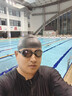 美津浓（MIZUNO）泳镜男高清大框防水防雾近视眼镜女专业防漏不勒游泳装备B60黑200 实拍图