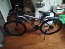 飞鸽山地自行车成年人男女变速轻便双碟刹学生青少年越野赛车山地车 黑白色 辐条轮 适合160-185cm 26英寸 21速高配 实拍图