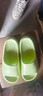 京东京造【泡泡云】踩屎感厚底轻盈防滑外穿拖鞋新款拖鞋女士 浅绿39-40 实拍图