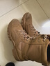 【二层牛皮】男鞋作战训练靴高帮户外厚底马丁靴轻透气防穿刺耐磨 防穿刺沙漠靴-棕-21 43 (265mm) 21作战-05四季款 实拍图