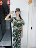 迪伽洛军训服迷彩服装全套初高中大学生夏季军训服短袖套装外套训练服 灰迷【优质T恤+长裤+帽+腰】 165（适合身高160-165CM） 实拍图