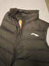 李宁（LI-NING）羽绒服男马甲秋冬季韦德系列加厚科技保暖时尚运动羽绒服背心男 标准黑 M 实拍图