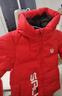 雪中飞儿童羽绒服新款加厚儿童外套男童女童中大童冬季面包羽绒服 红色 170 cm 实拍图