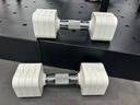 舒动（Schvodon）哑铃可调节家用纯钢哑铃片可拆卸快调哑铃男女健身体育器材套装 二代椰白色10kg一对【5kgx2只】 实拍图