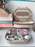 COOKSS饭盒316L不锈钢餐盒上班族小学生保温饭盒可微波炉5分格餐盘 实拍图