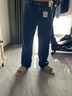 优衣库男装女装直筒牛仔裤/水洗产品合作款系列丹宁479816 482860 479816/64湖蓝色 42 /185/106C 实拍图