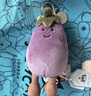 Jellycat活泼茄子包包挂饰食物蔬菜毛绒玩偶挂件公仔圣诞节生日礼物 活泼茄子包包挂饰 One Size 实拍图