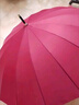 爱上雨24骨遇水开花雨伞女长柄直杆大号抗风高颜值ins双人男学生花雨伞 皮直柄-遇水开花24骨抗风-酒红 实拍图