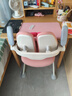 米粒生活F1儿童学习椅子小学生书房写字椅家用可升降座椅凳131/134FB布粉 实拍图