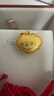 周生生富贵如意宝宝长命锁 黄金吊坠金锁足金挂坠不含项链 09300P计价 3.27克(含工费100元) 实拍图