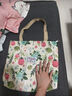 大容量单肩休闲包女2024新款ins帆布包托特上课手提包上班通勤包 花开富贵 粉色 大号升级+内衬 实拍图