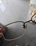 依视路（ESSILOR） 钻晶系列高清耐磨防蓝光近视超薄镜片专业配度数眼镜架男女镜框 金属-全框-2062GY-透明灰 镜框+依视路膜岩高清1.67现片 实拍图