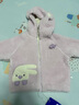 迷你巴拉【绒绒衣】冬新款男女童双面暖外套宝宝保暖毛绒夹克 粉红A61309 80 实拍图