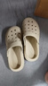 洁丽雅手术室专用洞洞鞋男士夏季外穿防滑EVA防臭沙滩凉鞋包头医用拖鞋 卡其色 【久站不易累】 44-45 【标准码】 实拍图