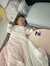 sohiwoo婴儿枕婴儿硅胶枕儿童枕头透气可水洗6月-7岁以上 纯色 藕粉色 57x32x3.5cm建议身高60-100cm 实拍图