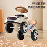 麦格萌儿童平衡车1-3岁新款四轮溜溜车无脚踏防侧翻宝宝滑行车生日礼物 米白色【静音轮+灯光音乐】 六一儿童节礼物男女孩玩具车 实拍图