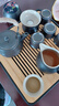 京东京造 茶具整套 功夫茶具陶瓷套装茶壶茶杯茶盘【黑陶提梁壶】 12件套  实拍图