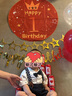 多美忆一周岁抓周生日布置周岁抓周道具全套男女龙宝宝生日气球场景布置 实拍图