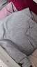 蕉内棉棉301H情侣居家T恤男女士100%纯棉无侧缝宽松圆领短袖睡衣夏季 【男士上衣】50度花灰 L 实拍图