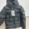 保姆鹅  儿童羽绒服宝宝中长款护脸加厚鸭绒外套防风保暖童装冬装 炭黑 130 实拍图