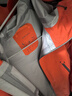 迪卡侬（DECATHLON）硬壳冲锋衣男女春秋登山防风防水单层夹克风衣运动外套MH500 2024 霞光橙（男女同款）- 亚洲款 新款上市 加内胆选大一码 S 实拍图