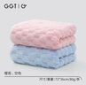 GGT伴竹毛巾 男士洗脸巾吸水速干女士A类洗澡毛巾两条装 樱若+空色 实拍图