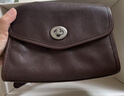 裘真信封包女链条斜挎单肩包休闲复古小包植鞣头层牛皮包包 咖啡色-中号 实拍图