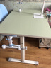 佩奇状元儿童学习桌椅套装手摇升降家用书桌6-18岁课桌椅儿童写字桌作业椅 手摇款【暖白】80*60-单桌 实拍图