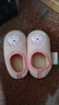 猪爸爸儿童棉拖鞋1-3岁男童秋冬室内家居防滑保暖女童宝宝包跟棉鞋粉19 实拍图